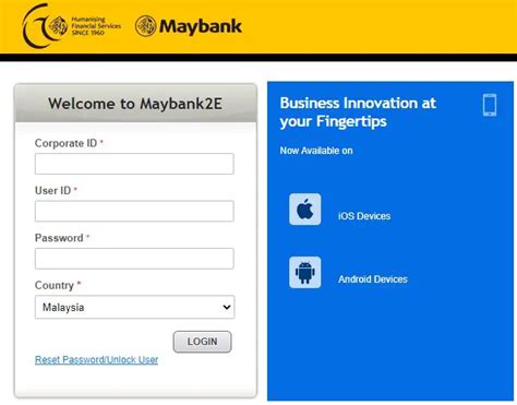 maybank2e corporate id是什么|Welcome to Maybank2E.